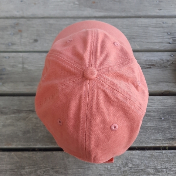 NWOT Carhartt Spring 2023 canvas cap terracotta sweat wicking logo baseball hat - Picture 6 of 12